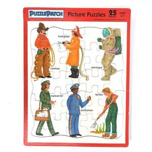 Puzzle Patch 25 Pc Tray Puzzle Vintage 1991 WORKERS